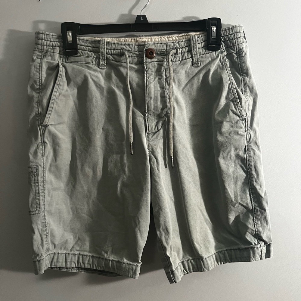 Hollister Men's Green Flat Front Shorts